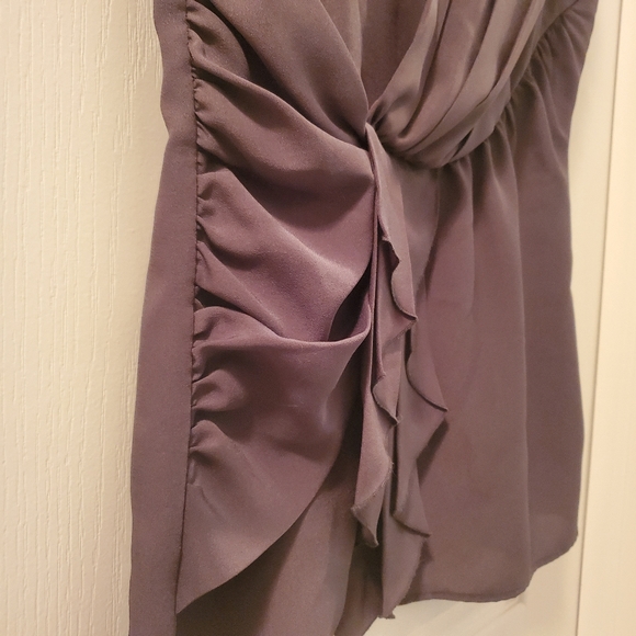 Banana Republic draped grey top - Picture 5 of 9